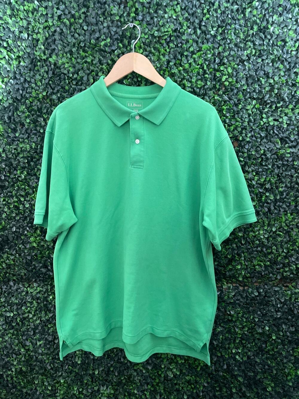 L.L.Bean, Green Men’s Polo Shirt, Size Large